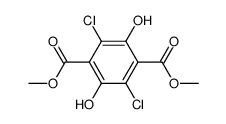 dimethyl 3,6-dichloro-2,5-dihydroxyterephthalate结构式