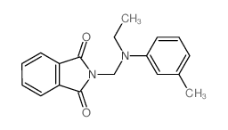 1H-Isoindole-1,3(2H)-dione,2-[[ethyl(3-methylphenyl)amino]methyl]-结构式