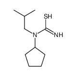 Thiourea, N-cyclopentyl-N-(2-methylpropyl)- (9CI) Structure