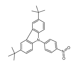 3,6-ditert-butyl-9-(4-nitrophenyl)carbazole Structure