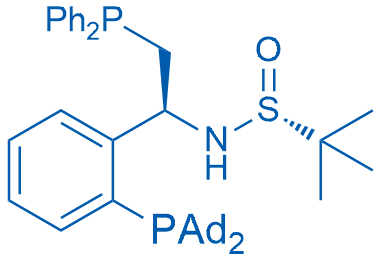 [S(R)]-N-[(1S)-2-(二苯基膦)-1-[2-(二金刚烷基膦)苯基]乙基]-2-叔丁基亚磺酰胺图片