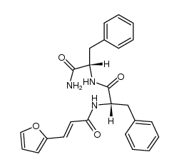 N-[3-(2-furyl)acryloyl]-Phe-Phe-NH2 Structure
