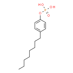 octylphenyl dihydrogen phosphate Structure