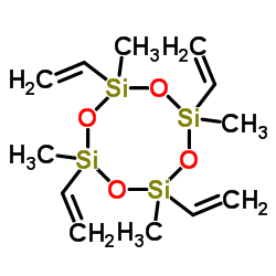 1,3,5,7-Tetravinyl-1,3,5,7-tetramethylcyclotetrasiloxane structure