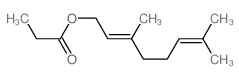 2,6-Octadien-1-ol,3,7-dimethyl-, 1-propanoate结构式