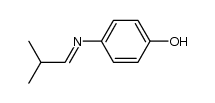 isobutyraldehyde-(4-hydroxy-phenylimine)结构式