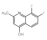 7,8-difluoro-2-methyl-1H-quinolin-4-one结构式