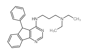 1,3-Propanediamine,N1,N1-diethyl-N3-(5-phenyl-5H-indeno[1,2-d]pyrimidin-4-yl)- Structure