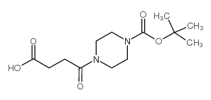 4-(4-(叔丁氧基羰基)哌嗪-1-基)-4-氧代丁酸结构式