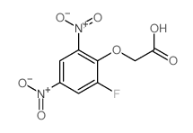 Aceticacid, 2-(2-fluoro-4,6-dinitrophenoxy)- Structure