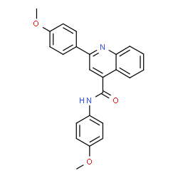 N,2-Bis(4-methoxyphenyl)-4-quinolinecarboxamide Structure
