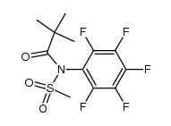 N-pivaloyl-N-(2,3,4,5,6-pentafluorophenyl)methanesulfonamide结构式