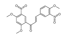 (E)-1-(2,4-dimethoxy-5-nitrophenyl)-3-(4-methoxy-3-nitrophenyl)prop-2-en-1-one结构式