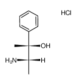 threo-()-3-hydroxy-3-phenylbutane-2-ammonium chloride结构式