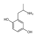 2-(2-aminopropyl)benzene-1,4-diol Structure
