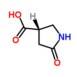 (3S)-5-Oxo-3-pyrrolidinecarboxylic acid structure