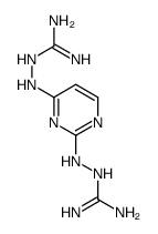 2-[[2-[2-(diaminomethylidene)hydrazinyl]pyrimidin-4-yl]amino]guanidine Structure