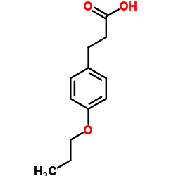 3-(4-丙氧基苯基)丙酸结构式