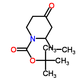 1-N-Boc-2-乙基哌啶-4-酮结构式