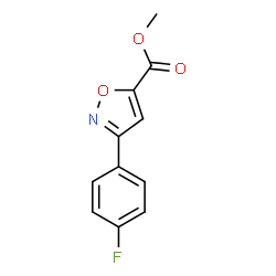 methyl 3-(4-fluorophenyl)-1,2-oxaZole-5-carboxylate Structure