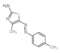 N-[(2-imino-4-methyl-1,3-thiazol-5-ylidene)amino]-4-methyl-aniline结构式