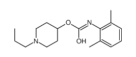 2,6-Dimethylcarbanilic acid 1-propyl-4-piperidinyl ester结构式