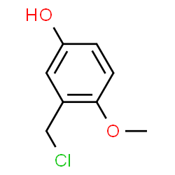 Phenol, 3-(chloromethyl)-4-methoxy- (9CI) structure