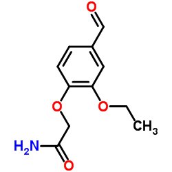 2-(2-ETHOXY-4-FORMYL-PHENOXY)-ACETAMIDE结构式