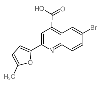 6-BROMO-2-(5-METHYL-FURAN-2-YL)QUINOLINE-4-CARBOXYLICACID structure