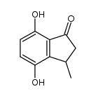 4,7-dihydroxy-3-methyl-indan-1-one结构式