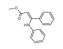 (Z)-methyl 3-phenyl-3-(phenylamino)acrylate Structure
