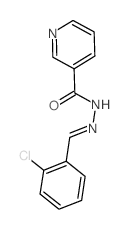 N-[(2-chlorophenyl)methylideneamino]pyridine-3-carboxamide Structure