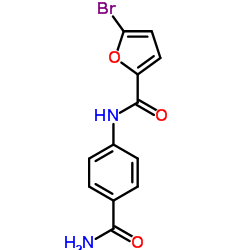 5-Bromo-N-(4-carbamoylphenyl)-2-furamide Structure