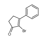 2-bromo-3-phenyl-2-cyclopenten-1-one结构式