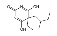 5-ethyl-5-(2-methylbutyl)barbituric acid structure