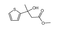 methyl 3-hydroxy-3-(2-thienyl)butanoate结构式