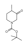 tert-butyl 4-methyl-3-oxopiperidine-1-carboxylate structure