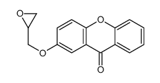 2-(oxiran-2-ylmethoxy)xanthen-9-one Structure