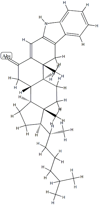1'H-Cholest-2-eno[3,2-b]indol-4-en-6-one Structure