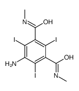 5-amino-2,4,6-triiodo-1-N,3-N-dimethylbenzene-1,3-dicarboxamide Structure