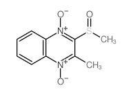 Quinoxaline,2-methyl-3-(methylsulfinyl)-, 1,4-dioxide结构式