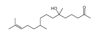 6-hydroxy-6,10,14-trimethylpentadec-13-en-2-one Structure