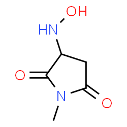 2,5-Pyrrolidinedione,3-(hydroxyamino)-1-methyl-(9CI) Structure