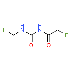 1-(Fluoroacetyl)-3-(fluoromethyl)urea结构式