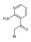 1-(2-aminopyridin-3-yl)-2-bromoethanone结构式