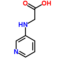 2-(吡啶-3-基氨基)乙酸结构式