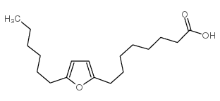 8-(5-hexylfuran-2-yl)octanoic acid Structure