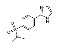 4-(1H-imidazol-2-yl)-N,N-dimethyl-benzenesulfonamide结构式