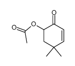 (+/-)-6-acetoxy-4,4-dimethylcyclohex-2-ene-1-one结构式
