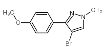 4-溴-3-(4-甲氧基苯基)-1-甲基-1H-吡唑图片